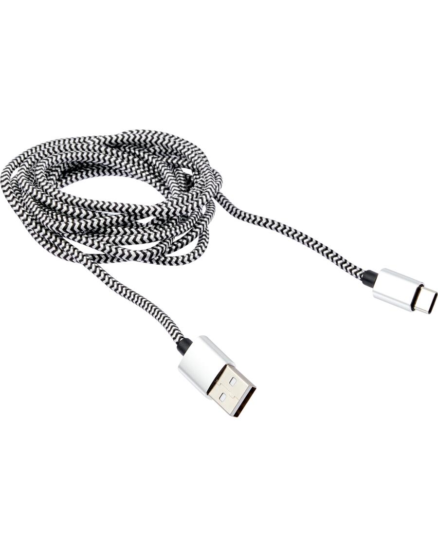 Lade- und Datenkabel silber