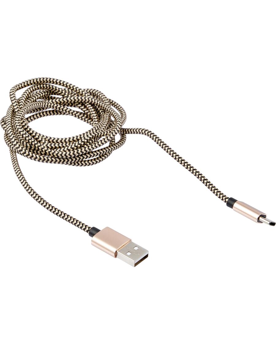 Lade- und Datenkabel gold