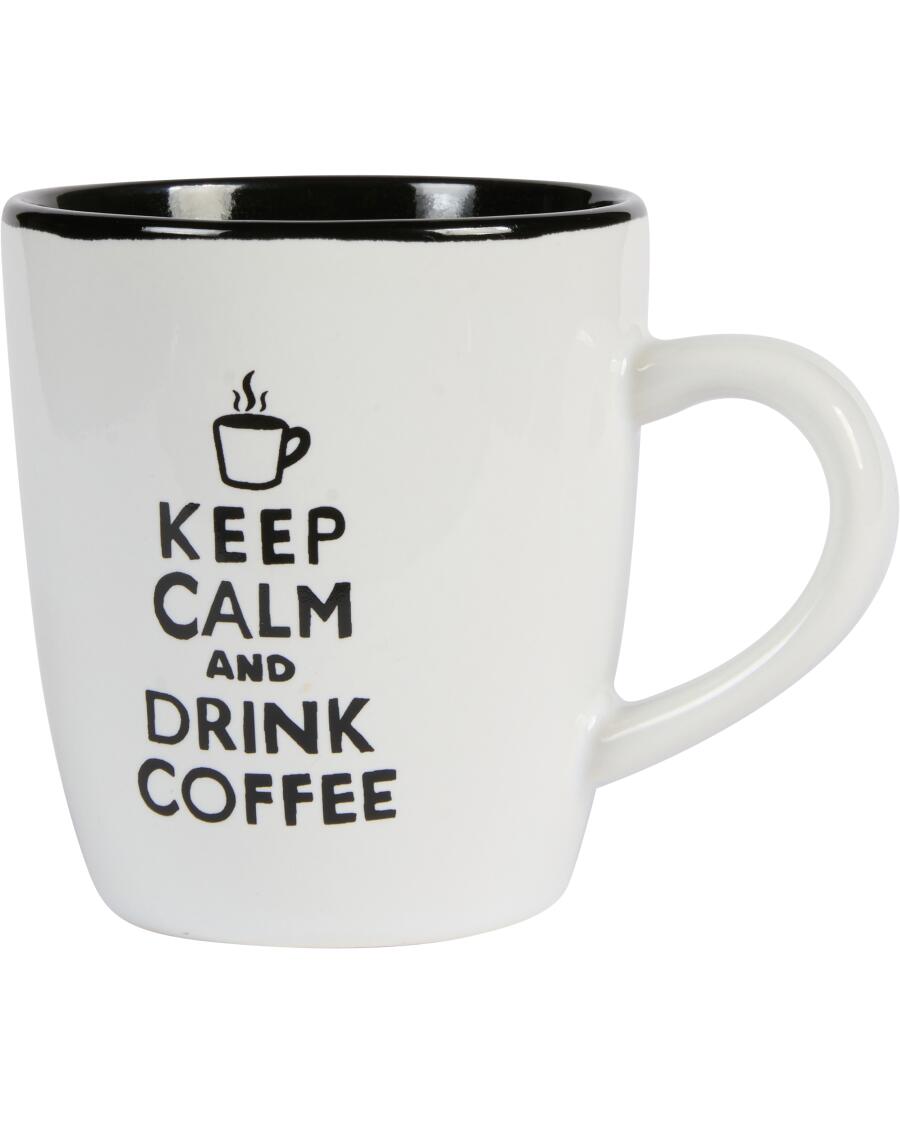 Kaffeetasse mit Spruch weiß