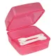 Praktische Lunchbox mit Besteck