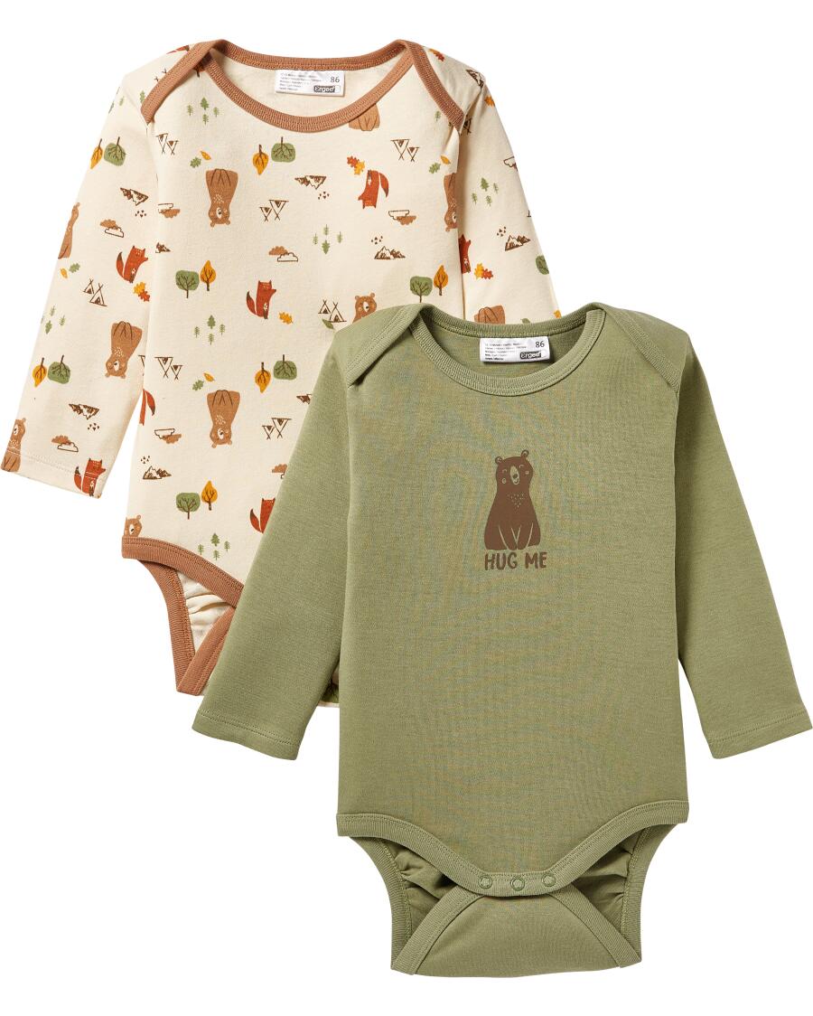 Rompers kaki brdrukt