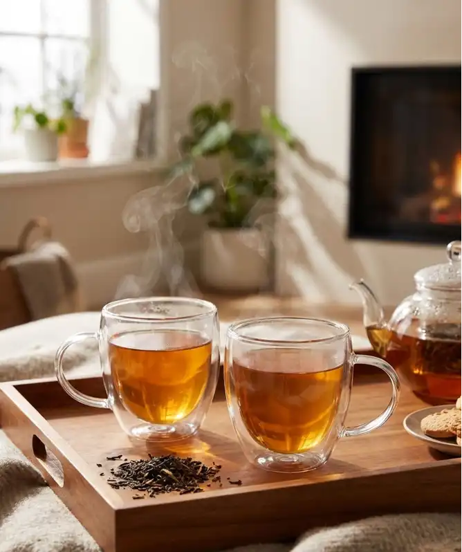 Wärmeisolierende Tee-Gläser