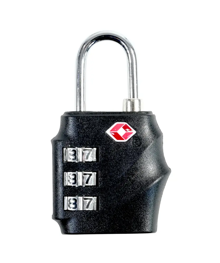 Zamek szyfrujący TSA, czarny | Tanie w KiK