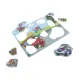 Houten puzzel met 8 stukjes