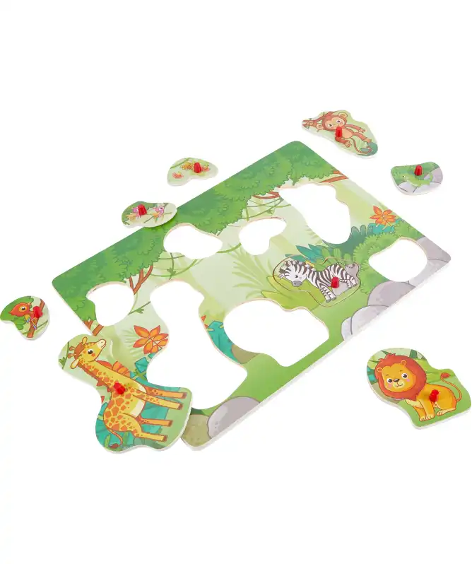 Holzpuzzle mit 8 Teilen