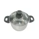 Topf mit Glasdeckel
