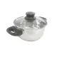 Topf mit Glasdeckel