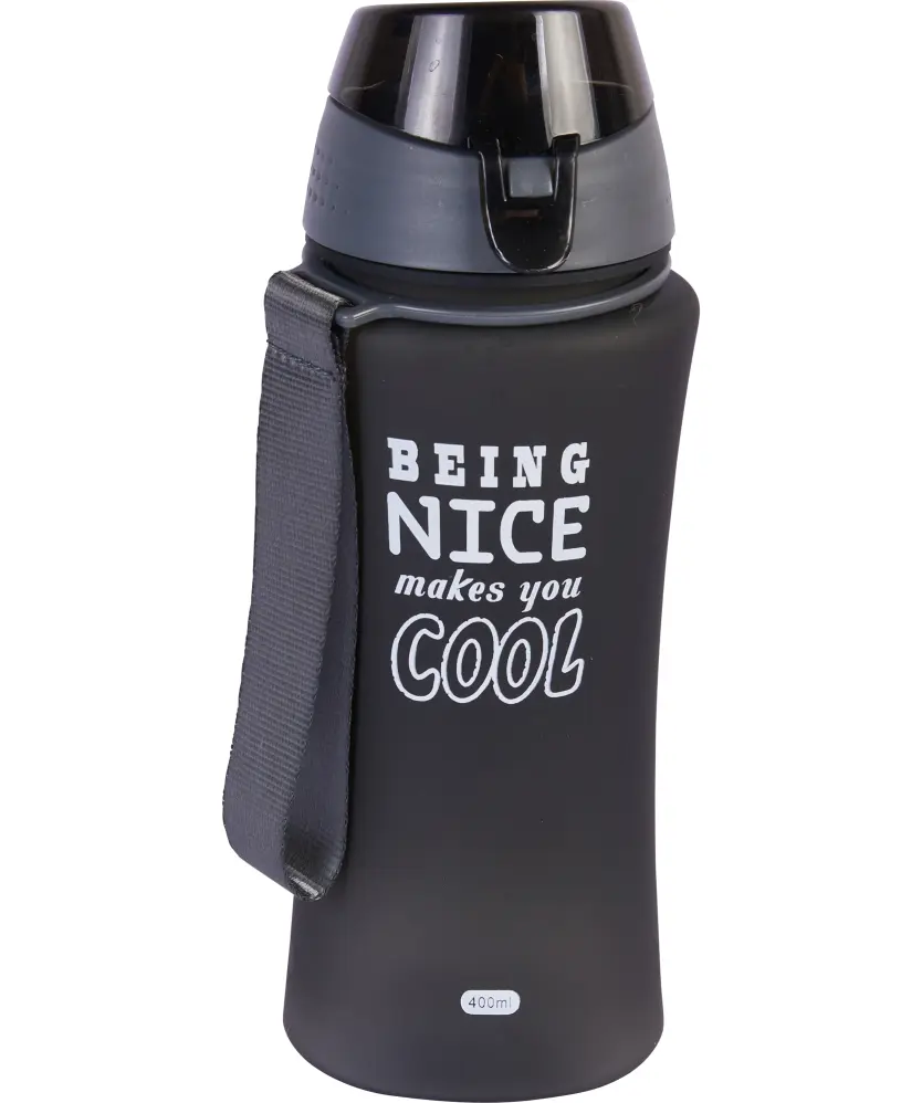 Trinkflasche Soft-Touch, grau