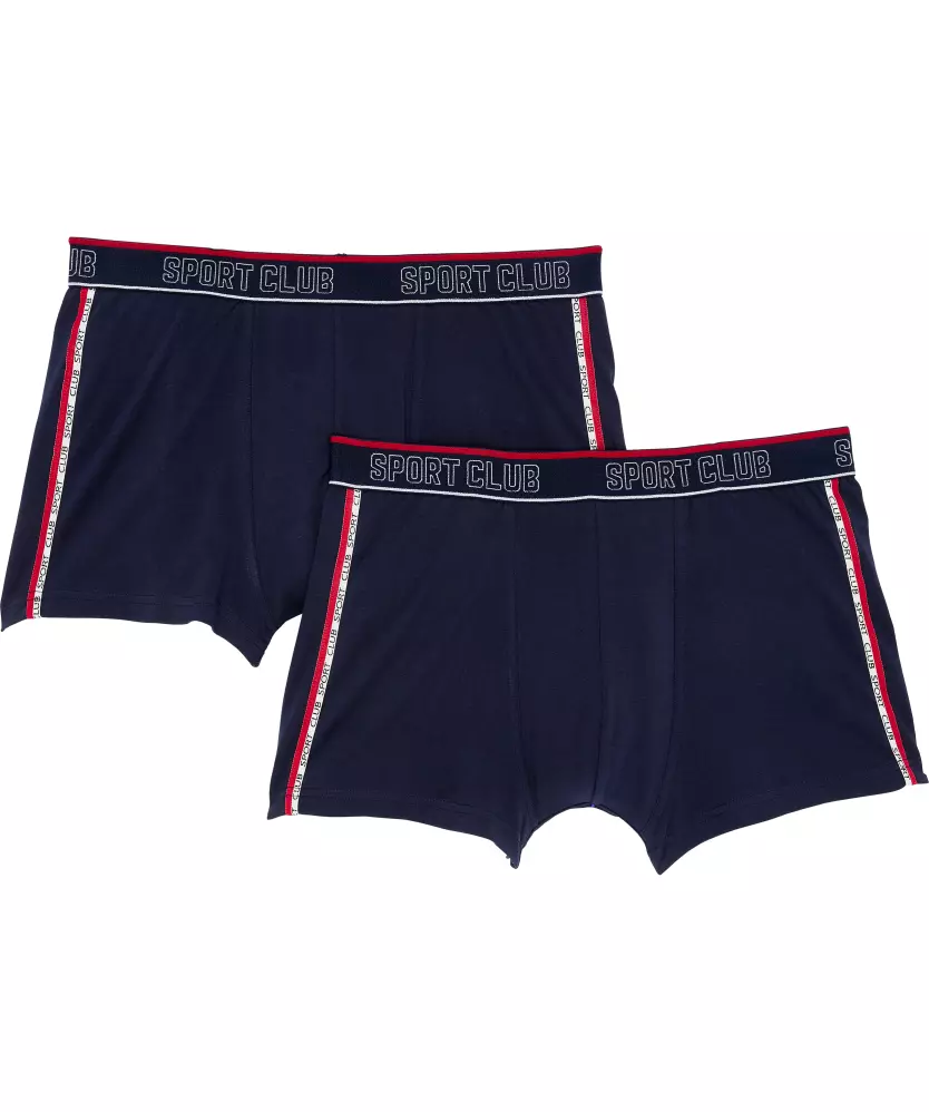 Retro Boxershorts mit Schriftzug 2er-Pack, X-Mail