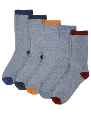 Socken mit farbigen Details