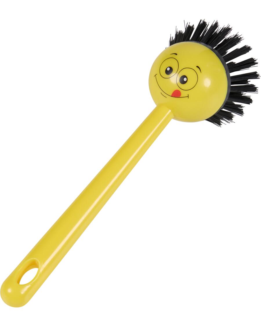 Lustige Spülbürste gelb
