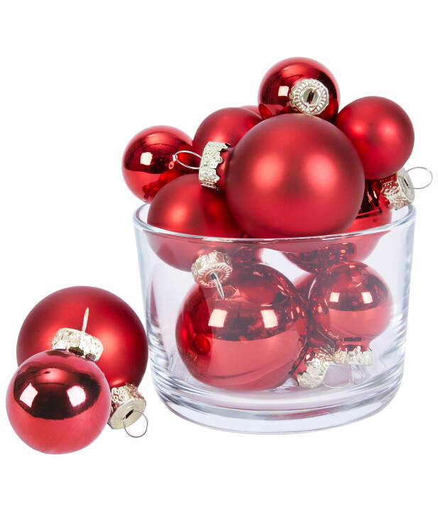 Christbaumkugeln aus Glas, 15tlg. Set (Art. 1174384) KiK