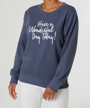 Sweatshirt mit Schriftzug