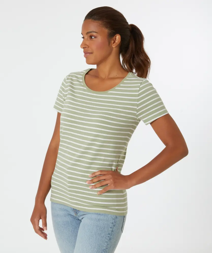 Gestreiftes T-Shirt Janina, Stretchanteil