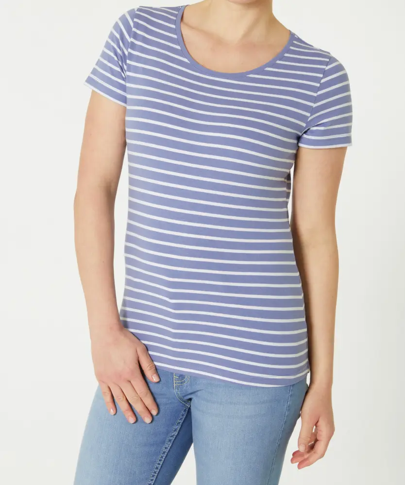 Gestreiftes T-Shirt Janina, Stretchanteil