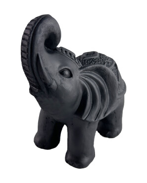 Czarny dekoracyjny słoń