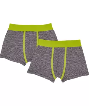 Retro Boxershorts mit Details in Neonfarbe