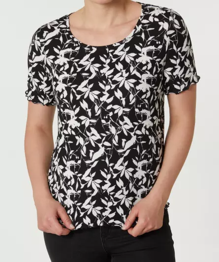 Geripptes T-Shirt