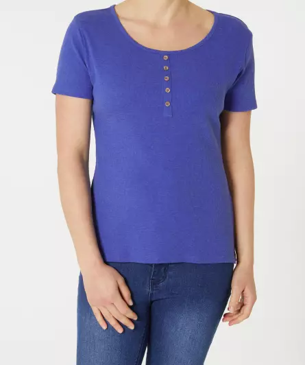 Geripptes T-Shirt
