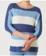 Gestreifter Strickpullover