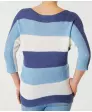 Gestreifter Strickpullover