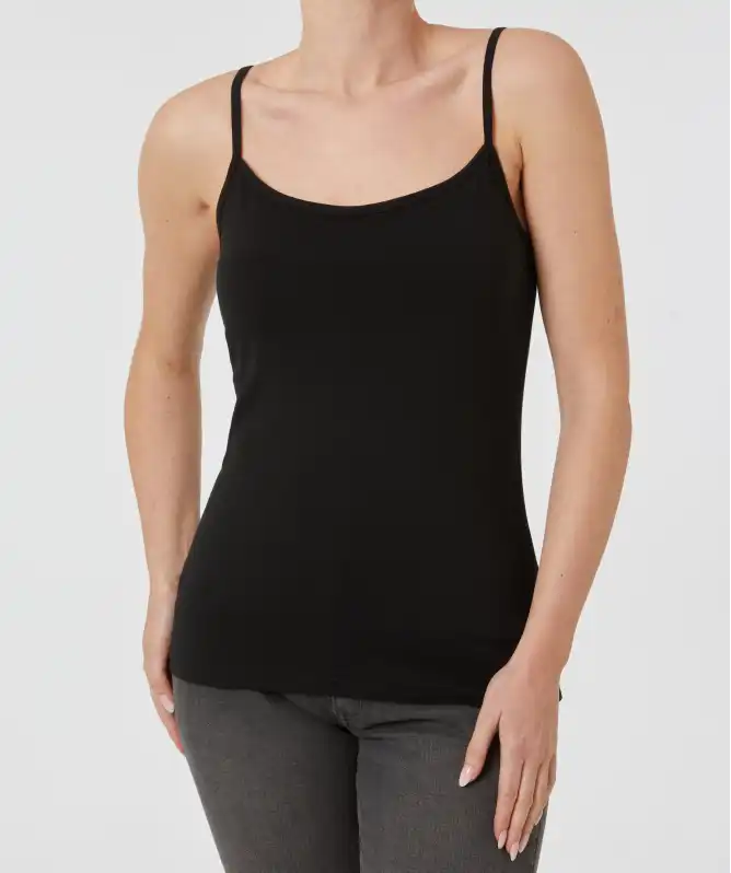 Spaghettitop mit Rundhalsausschnitt