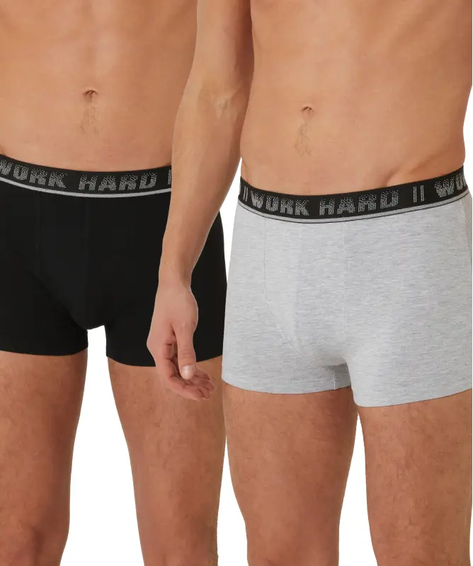 Retro Boxershorts mit Schriftzug