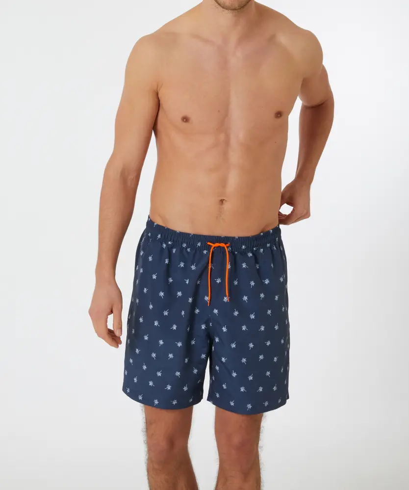 Badeshorts Palmen X-Mail, Tunnelzug