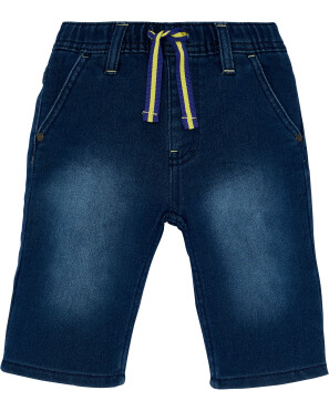 Jeans-Shorts mit Tunnelzug