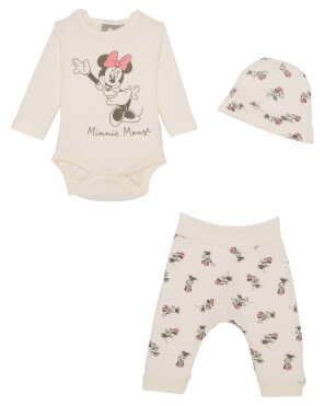 Minnie Mouse Newborn Mütze + Body + Hose