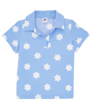 Polo shirt bloemen