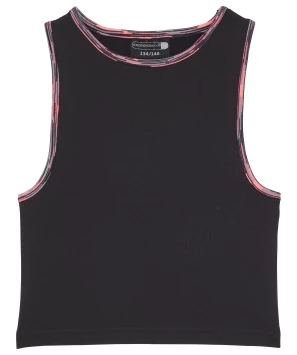 Schwarzes Sport-Top