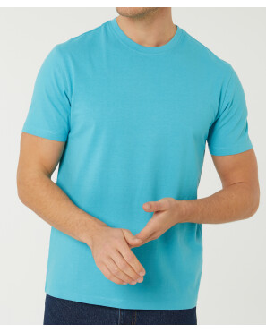 T-Shirt w kolorze turkusowym