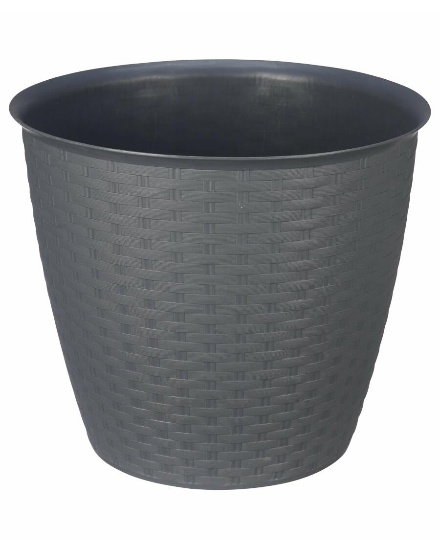 Pflanztopf in Rattanoptik, ca. 35,5 x 35,5 x 30 cm (Art. 1178924) KiK