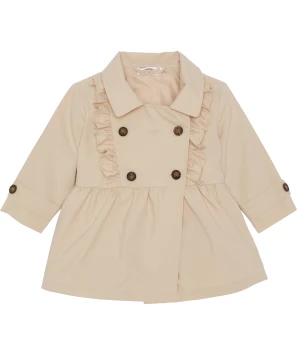 Trenchcoat met ruches