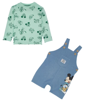 Mickey and Friends Langarmshirt + Latzhose