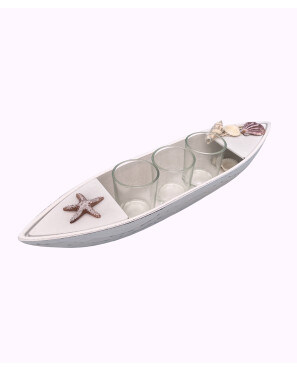 Teelichthalter Boot