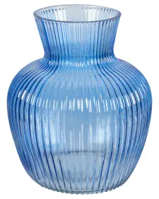 Geriffelte Glasvase