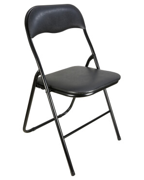 Czarne krzesło składane