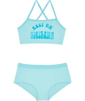 Bikini met glitterprint