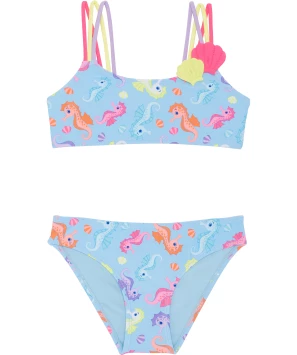 Bikini met kleurrijke bandjes