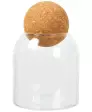Skleněná láhev s korkovým uzávěrem