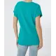T-Shirt w kolorze szmaragdowej zieleni