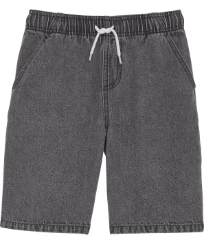 Steengewassen denim shorts