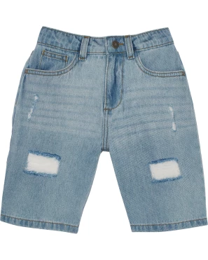 Jeans-Shorts mit Destroyed-Effekten