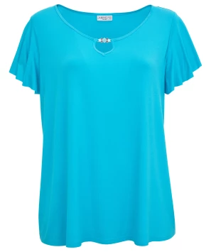 T-shirt in turquoise