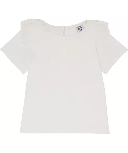 T-Shirt mit Bubikragen