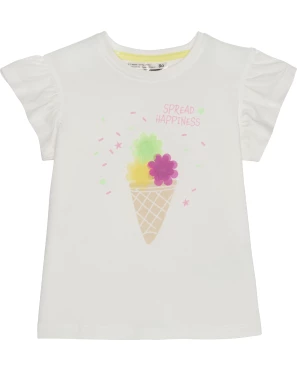 T-Shirt mit Tüllblumen