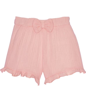 Musselin-Shorts in Rosa