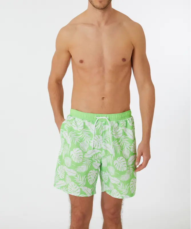Badeshorts Palmenblätter
